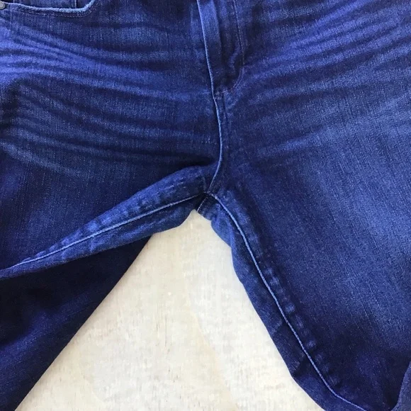 PAIGE Manhattan Baylor Dark Indigo Boot Cut Jeans - Picture 13 of 15